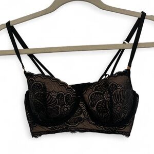 Aerie Black Lace Bra Size 34C